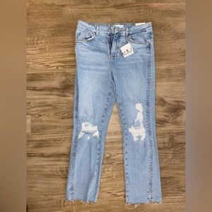 Zara Slim Fit Ripped Jeans